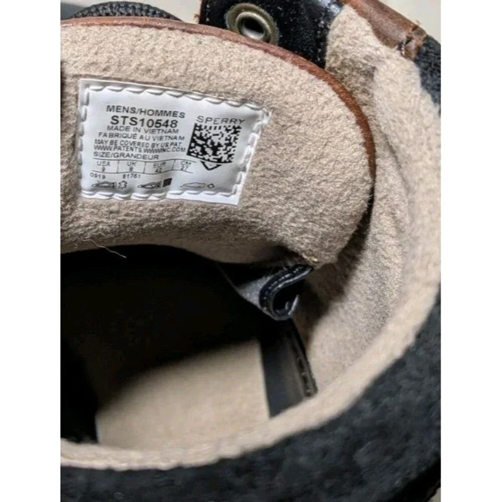 Sperry Waterproof Boots Mens 9 Brown Top Sider Duck Float Rain Trail Shoes
